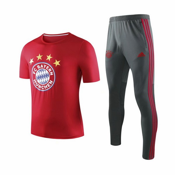 Entrenamiento Bayern Munich Conjunto Completo 2019-2020 Rojo Gris